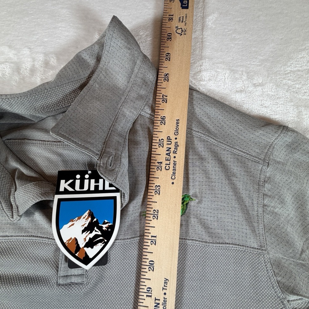 Kuhl Engineered Polo Shirt Women's Sz L Cloud Gray Outdoor Hiking NWT - Picture 12 of 12